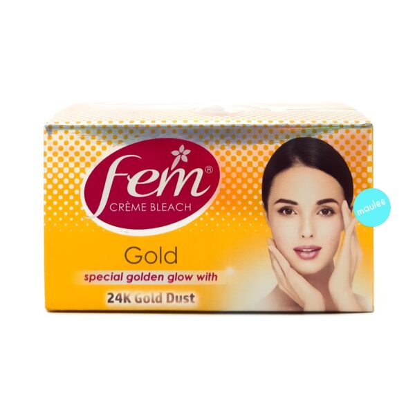 Fem Creme Bleach Gold 24K Gold Dust, 8 gm