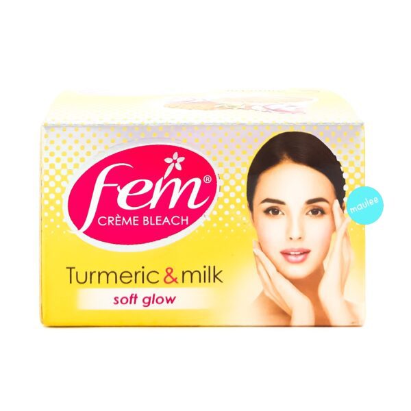 Fem Creme Bleach Turmeric & Milk Soft Glow, 24 gm