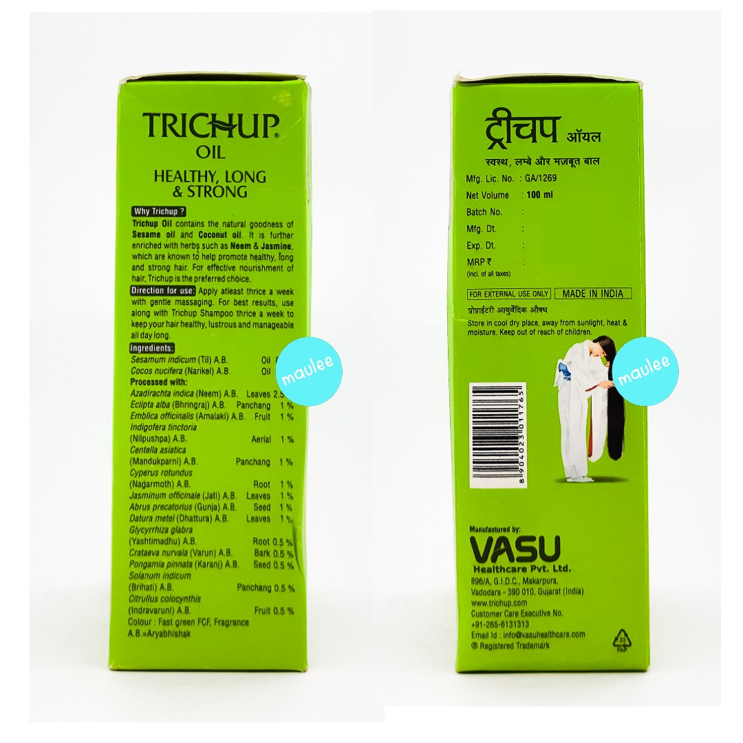 Buy Trichup Ayurvedic Hair Fall Control Oil for Hair Growth  For Men   Women  5 Natural Ingredients  Nourishes and Repairs Damaged Hair  No  Mineral and Silicones  100ml 