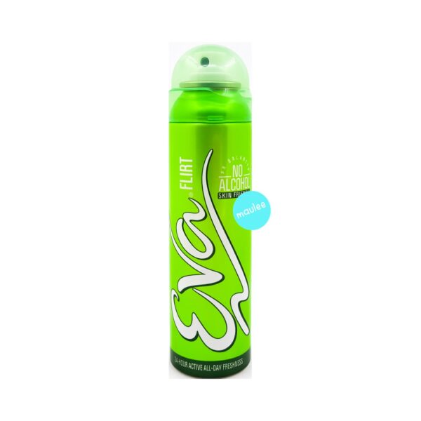 Eva Deodorant Spray for Women, Flirt, Green, 125 ml