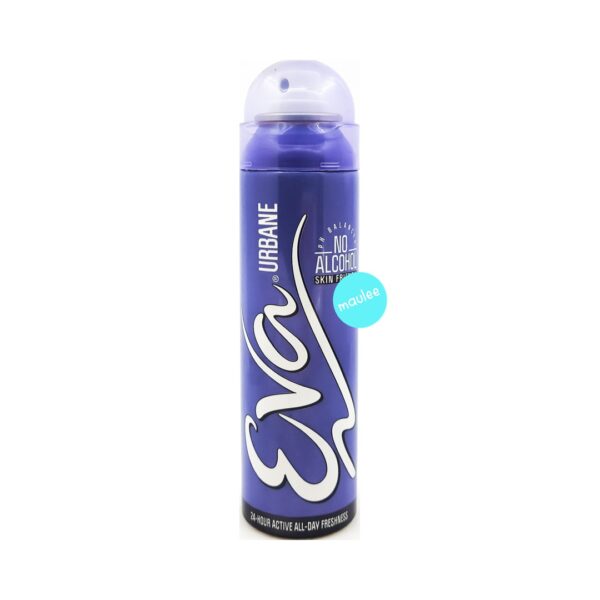 Eva Deodorant Spray for Women, Urbane, Violet, 125 ml