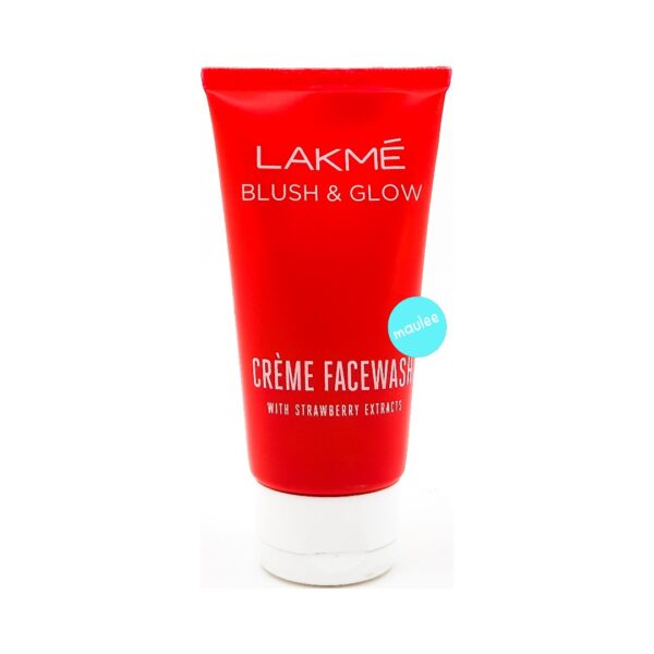 Lakme Blush & Glow Creme Facewash With Strawberry Extracts, 50 gm