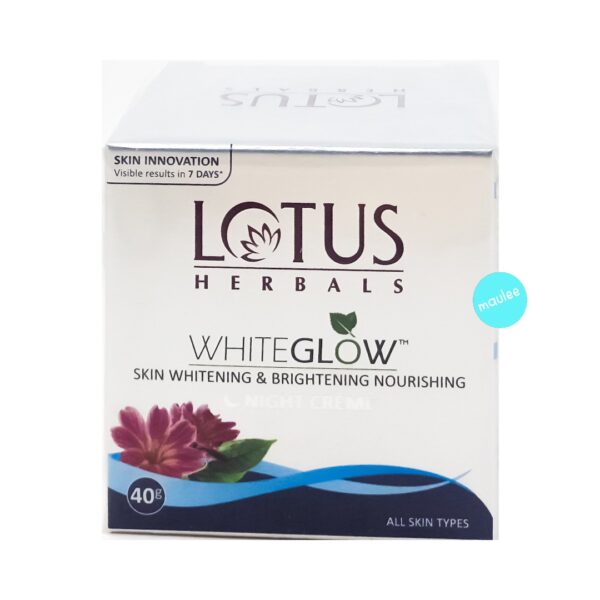 Lotus Herbals WhiteGlow Skin Whitening Night Creme, 40 gm