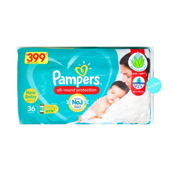 Pampers Baby Pants, New Baby, Up to 5 kg, 36 Pants