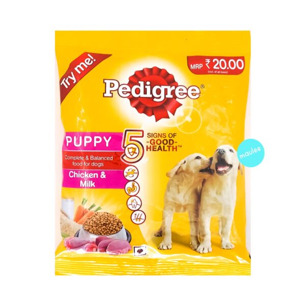 Pedigree Puppy Dog Food, Chicken & Milk, 90 gm