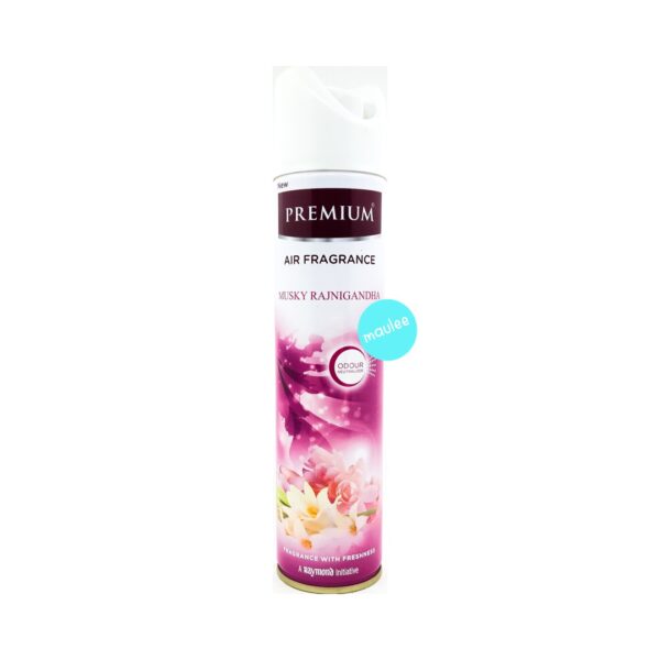 Premium Air Fragrance Spray, Musky Rajnigandha, 217 ml