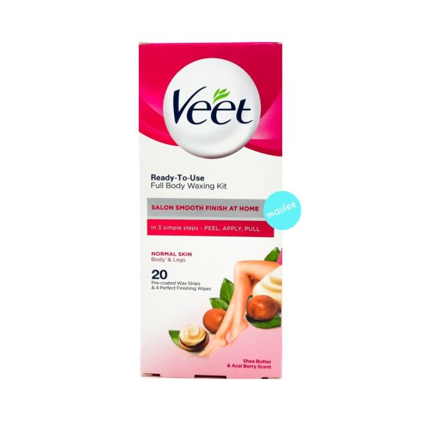Veet Full Body Waxing Kit, Normal Skin, 20 Strips
