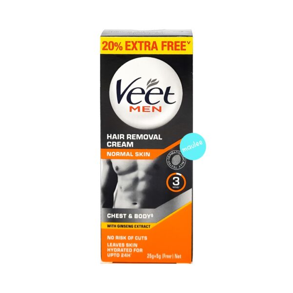 Veet Men Hair Removal Cream, Normal Skin, 25 gm