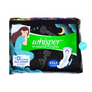 Whisper Bindazzz Nights Sanitary Pads XXL 360 mm