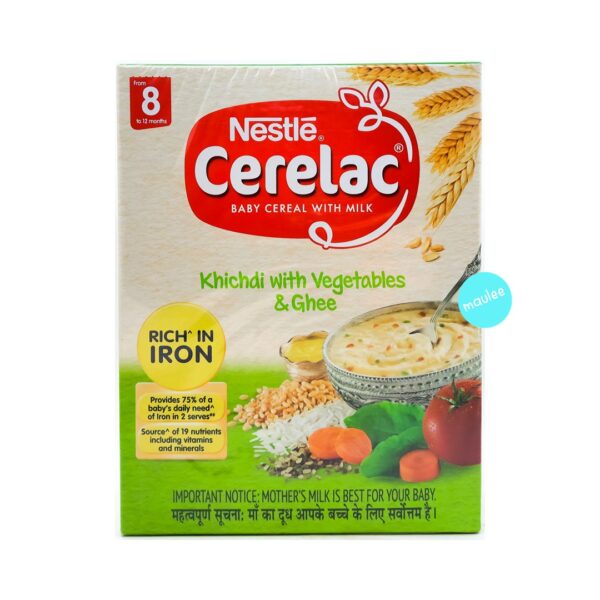 Cerelac Baby Cereal With Milk, 8-12 Months, Khichdi with Vegetables & Ghee, 300 gm