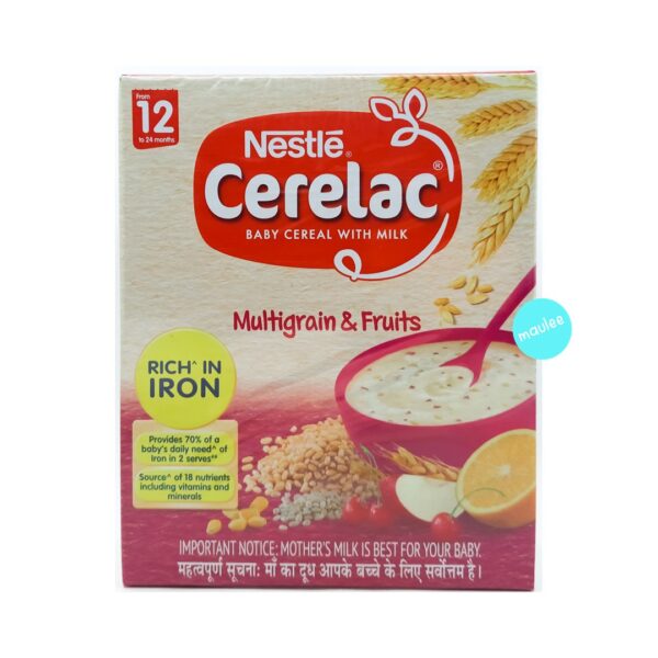 Cerelac Baby Cereal With Milk, 12-24 Months, Multigrain & Fruits, 300 gm