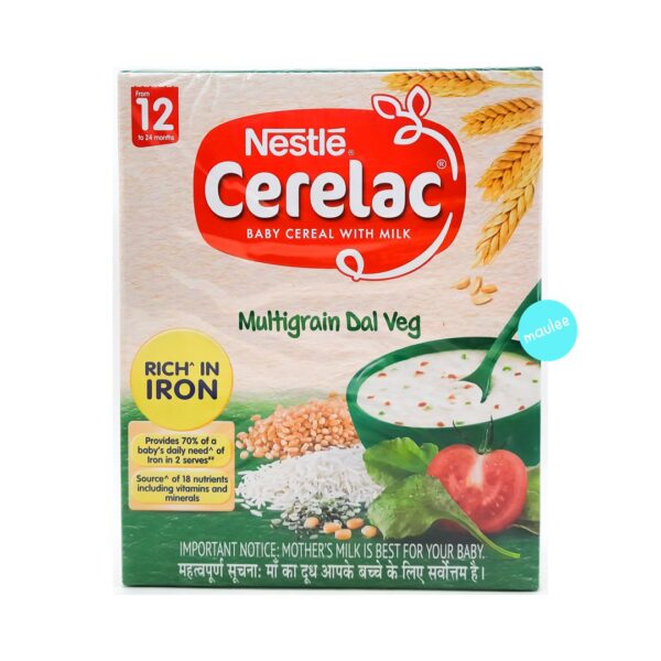 Cerelac Baby Cereal With Milk, 12-24 Months, Multigrain Dal Veg, 300 gm
