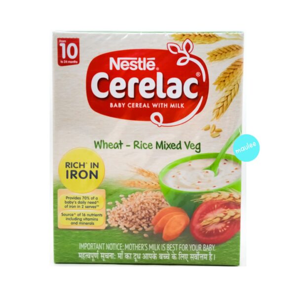 Cerelac Baby Cereal With Milk, 10-24 Months, Wheat-Rice Mixed Veg, 300 gm