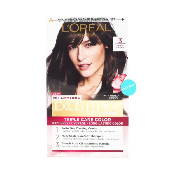 L'Oreal Paris Excellence Hair Color, Dark Brown (3)
