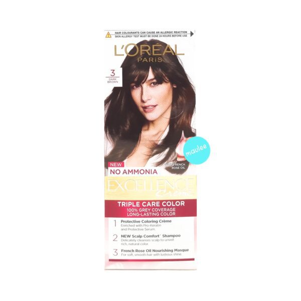 L'Oreal Paris Excellence Hair Color, Dark Brown (3)
