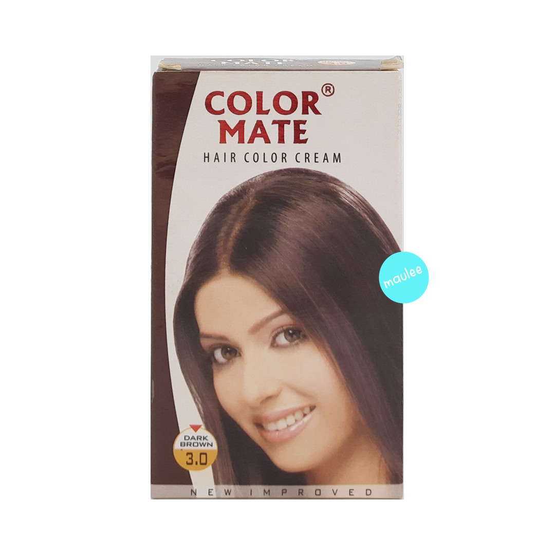 Color Mate Hair Color Cream, Dark Brown () - Maulee!
