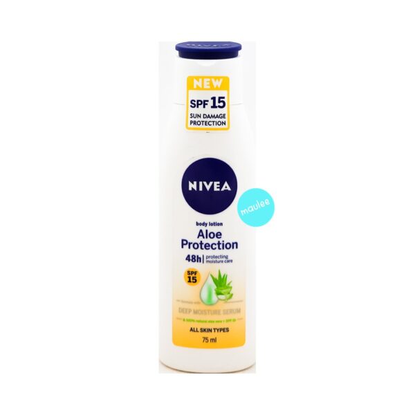 Nivea Body Lotion, Aloe Protection, SPF 15, 75 ml