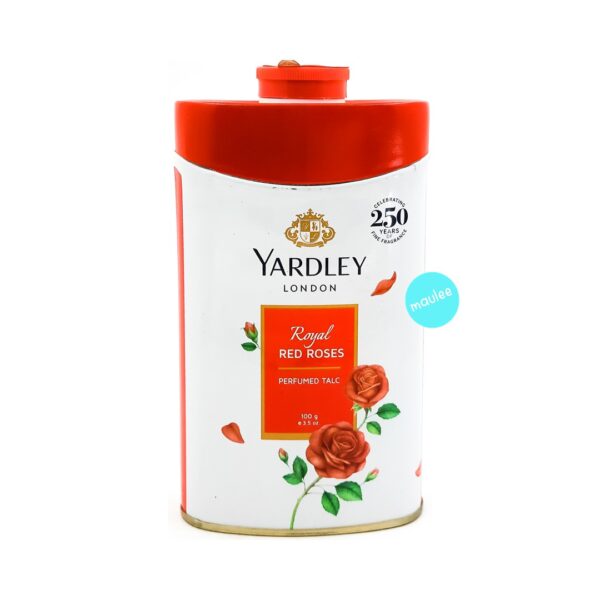 Yardley London Perfumed Talc Powder, Royal Red Roses, 100 gm